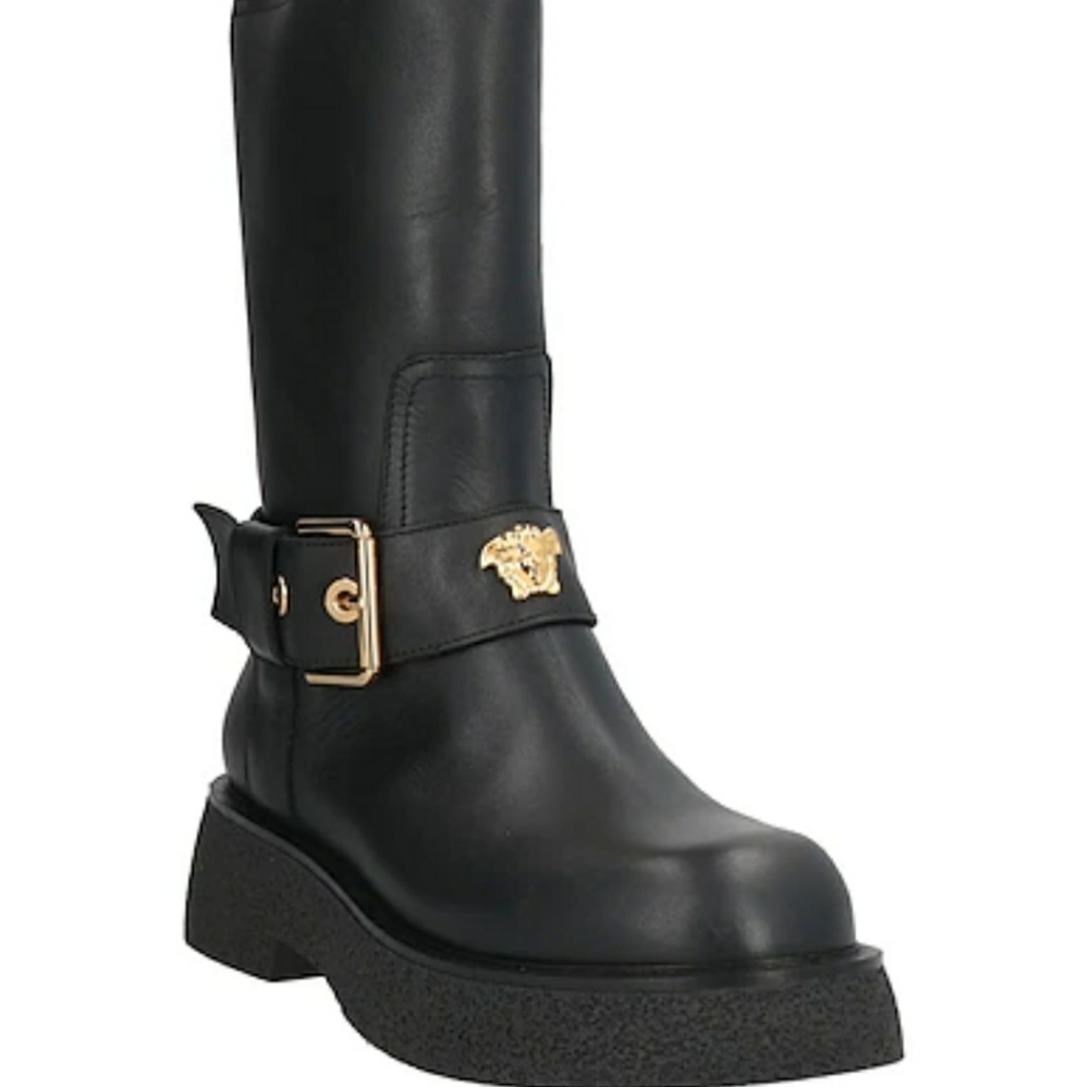 Versace womens biker boots new